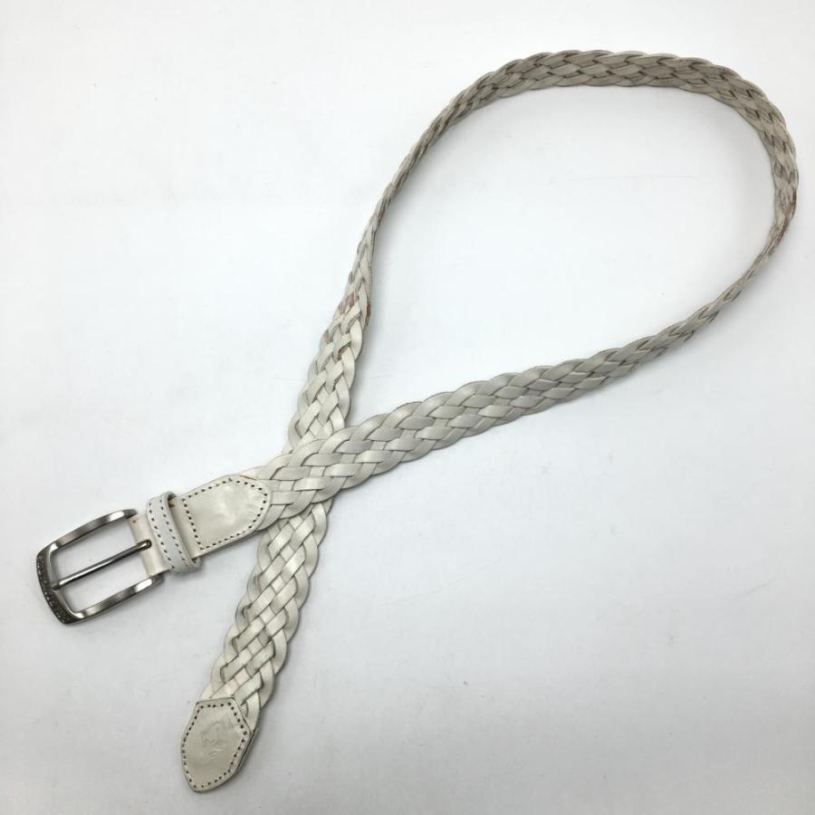 PEARLY GATES（パーリーゲイツ） メッシュベルト 白 シルバーバックル