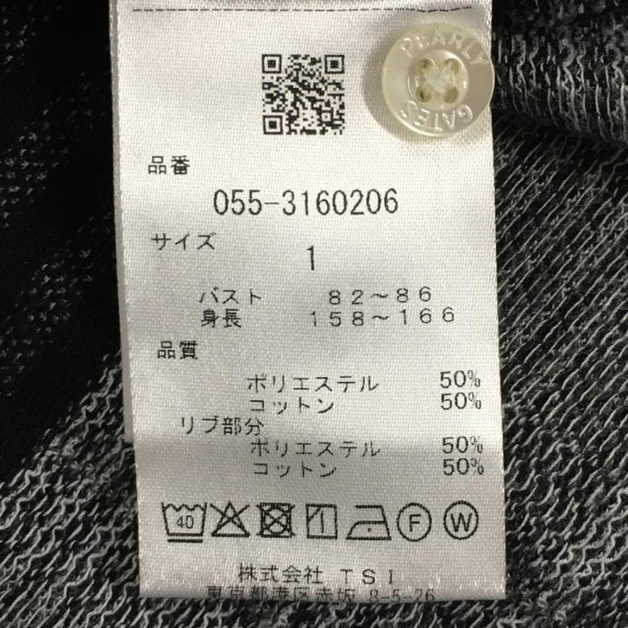 PEARLY GATES（パーリーゲイツ） 半袖ポロシャツ 黒×白 チェック切替総