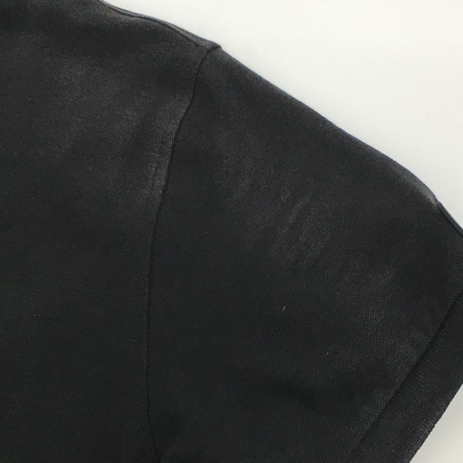 エフアールツーゴルフ 半袖ポロシャツ 黒 バックプリント シリコン