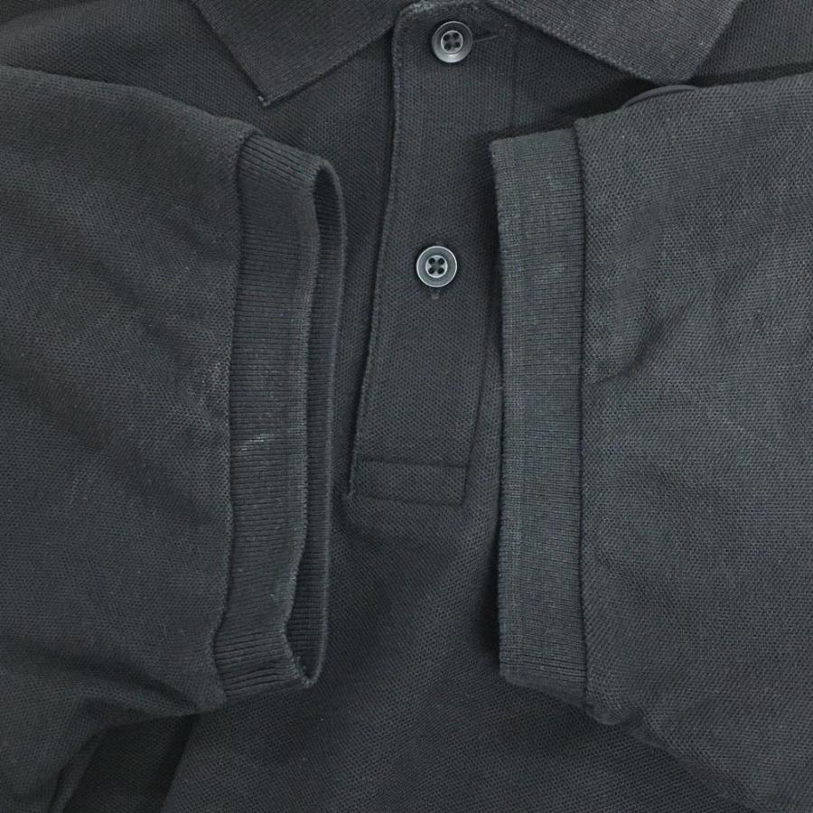 エフアールツーゴルフ 半袖ポロシャツ 黒 バックプリント シリコン