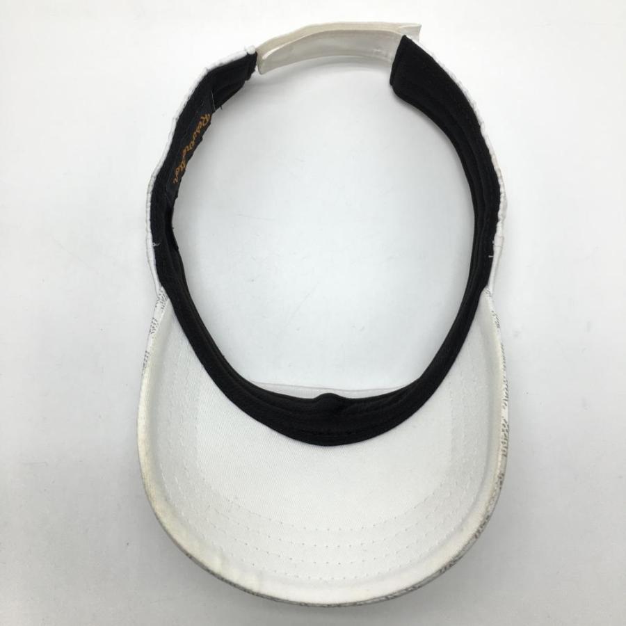 Resurrection レザレクション サンバイザー 白×グレー 立体ロゴ つば総