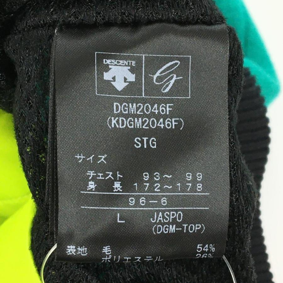 DESCENTE GOLF 【美品】デサントゴルフ 中綿ニットジャケット グリーン