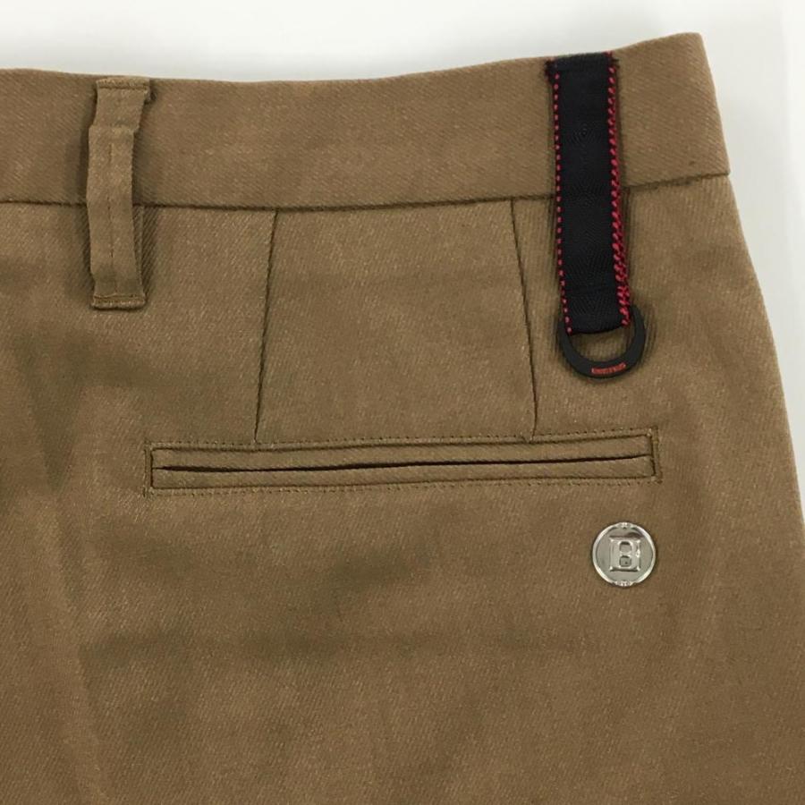 【新品】ブリーフィング ハーフパンツ ブラウン 麻混 メンズ M ゴルフウェア 2023年モデル BRIEFING