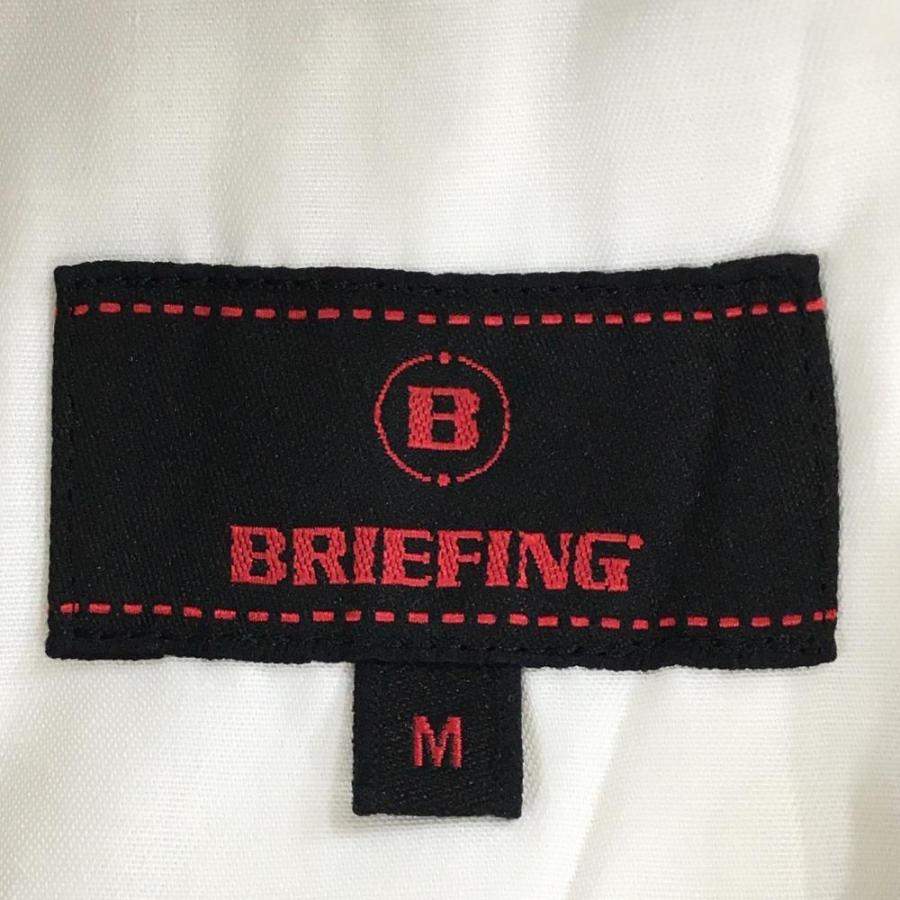 【新品】ブリーフィング ハーフパンツ ブラウン 麻混 メンズ M ゴルフウェア 2023年モデル BRIEFING