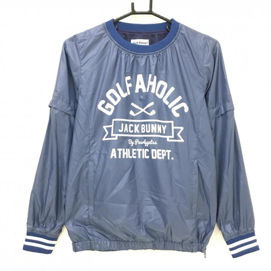 Jack Bunny ジャックバニー 2way スニードジャケット Jack Bunny!!（ジャックバニー） 2WAYスニード ブルー×白 フロント