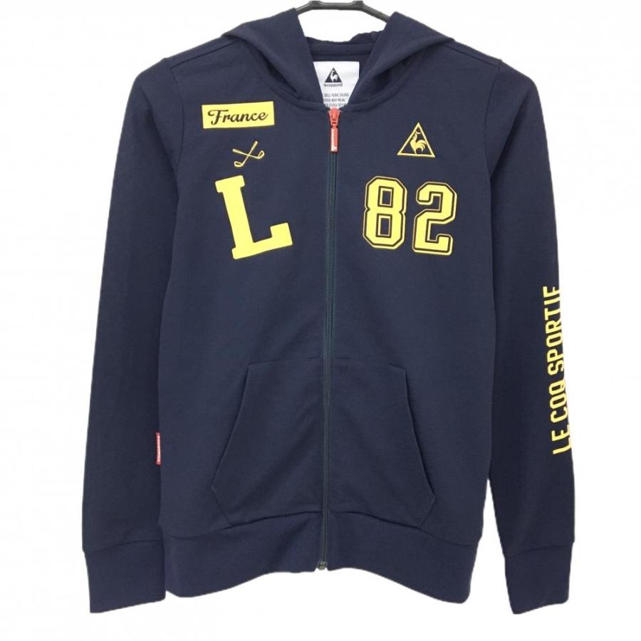 美品】ルコック ゴルフウェア ジップアップ ニット ジャケット レディース