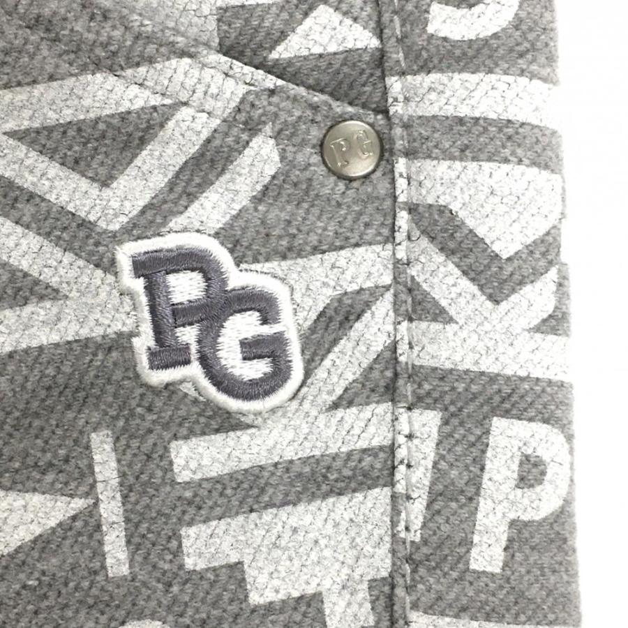 【新品】パーリーゲイツ パンツ グレー×白 総柄 表微起毛 ストレッチ  レディース 0(S) ゴルフウェア PEARLY GATESの画像