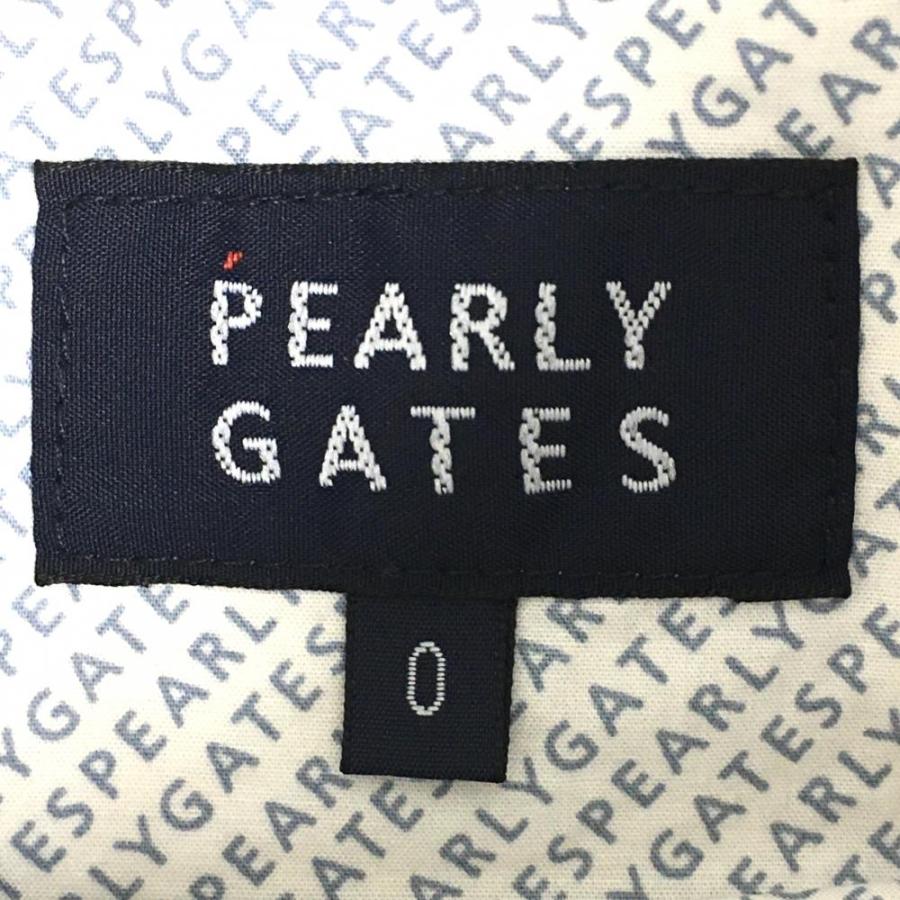 【新品】パーリーゲイツ パンツ グレー×白 総柄 表微起毛 ストレッチ  レディース 0(S) ゴルフウェア PEARLY GATESの画像