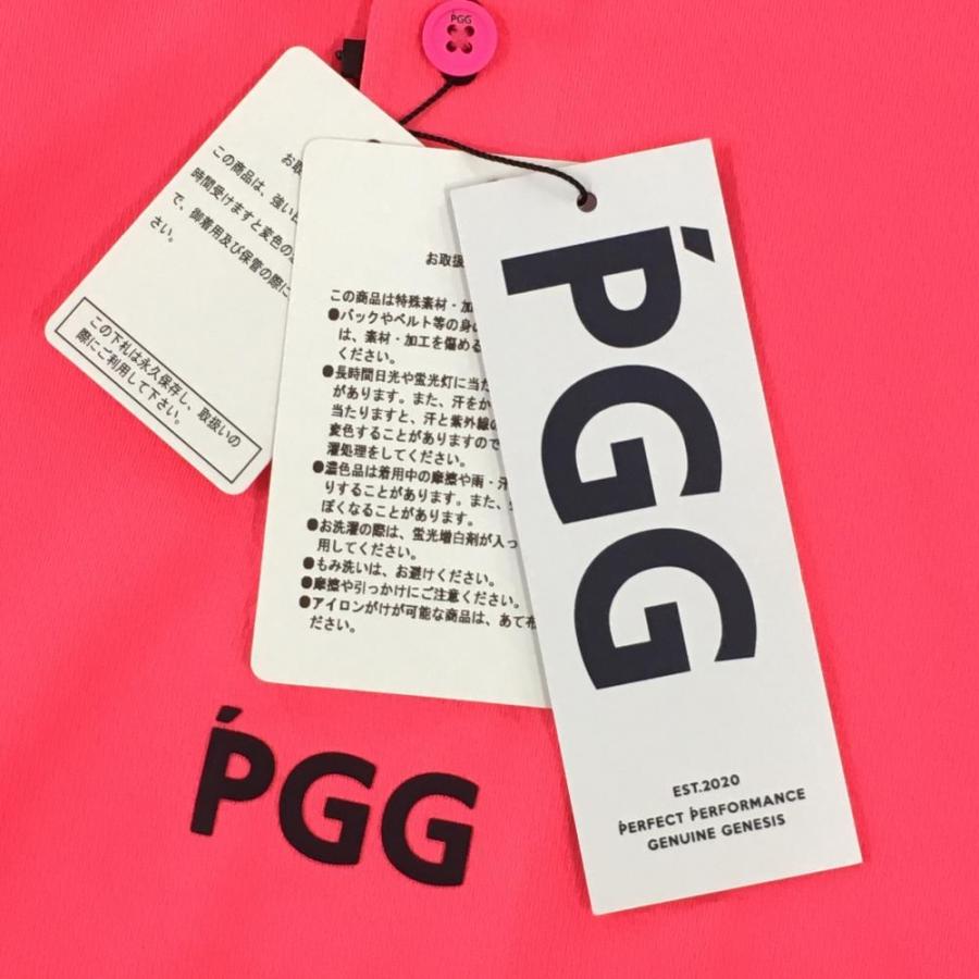 PGG 【新品】PGGパーリーゲイツ 半袖ポロシャツ 蛍光ピンク 背面