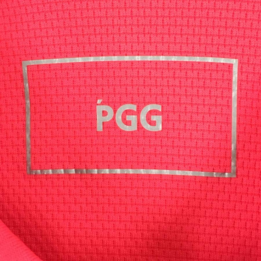新品★PGG パーリーゲイツ 半袖カットソー Tシャツ スモーキーピンク 4 PGG 【新品】PGGパーリーゲイツ 半袖ポロシャツ 蛍光ピンク 背面