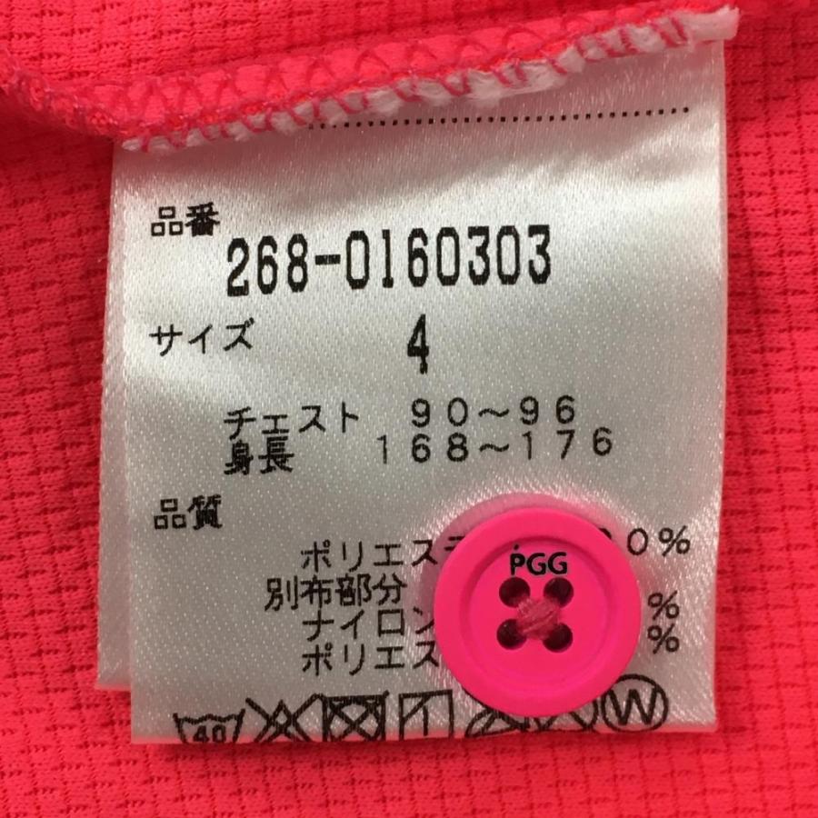 PGG 【新品】PGGパーリーゲイツ 半袖ポロシャツ 蛍光ピンク 背面