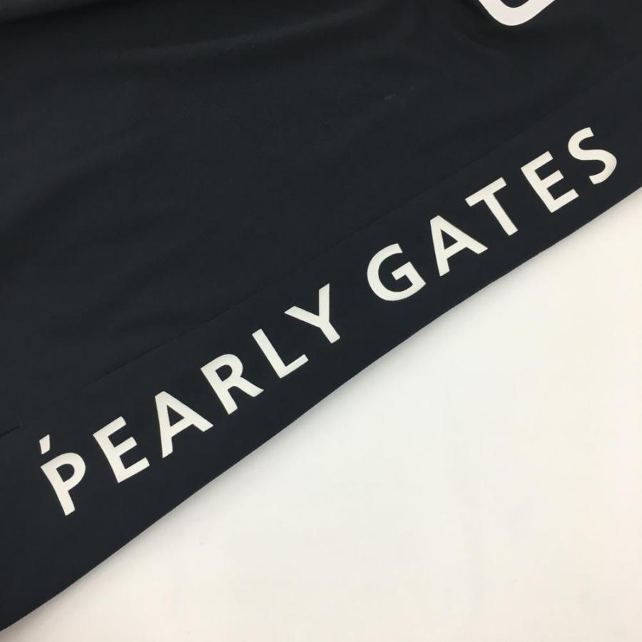 PGG 【新品】PGGパーリーゲイツ 半袖ポロシャツ 黒 サイドロゴ