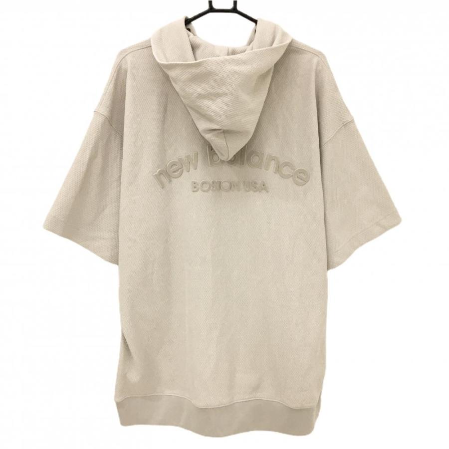 New Balanceゴルフ パーカーベージュ（2L） New Balance Golf 【超美品】ニューバランスゴルフ 半袖ジップ