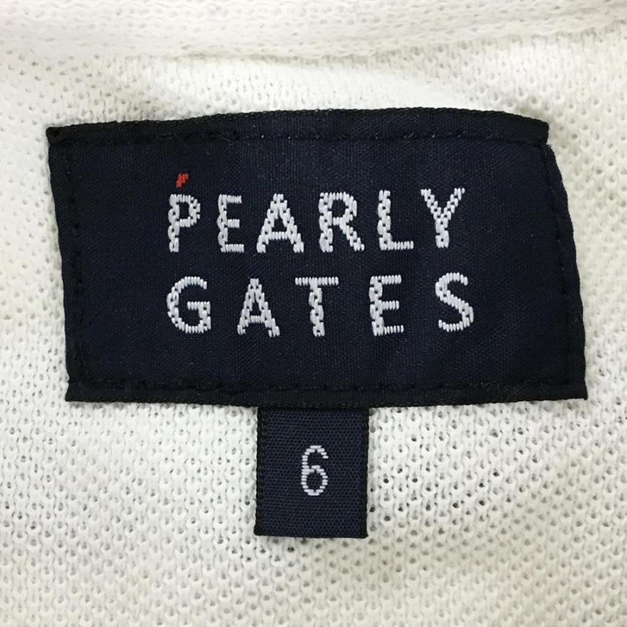 PEARLY GATES（パーリーゲイツ） 半袖ポロシャツ 白×ネイビー 30周年