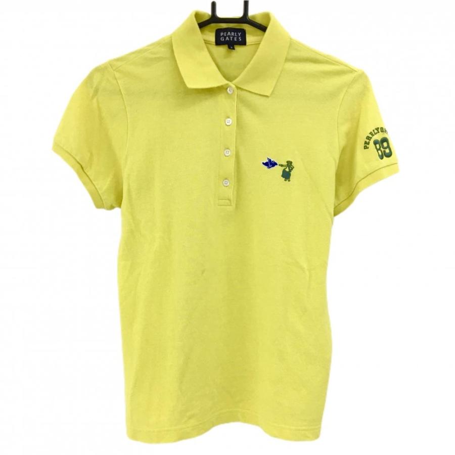美品 パーリーゲイツ ゴルフ ポロシャツ イエロー 2 美品】パーリー