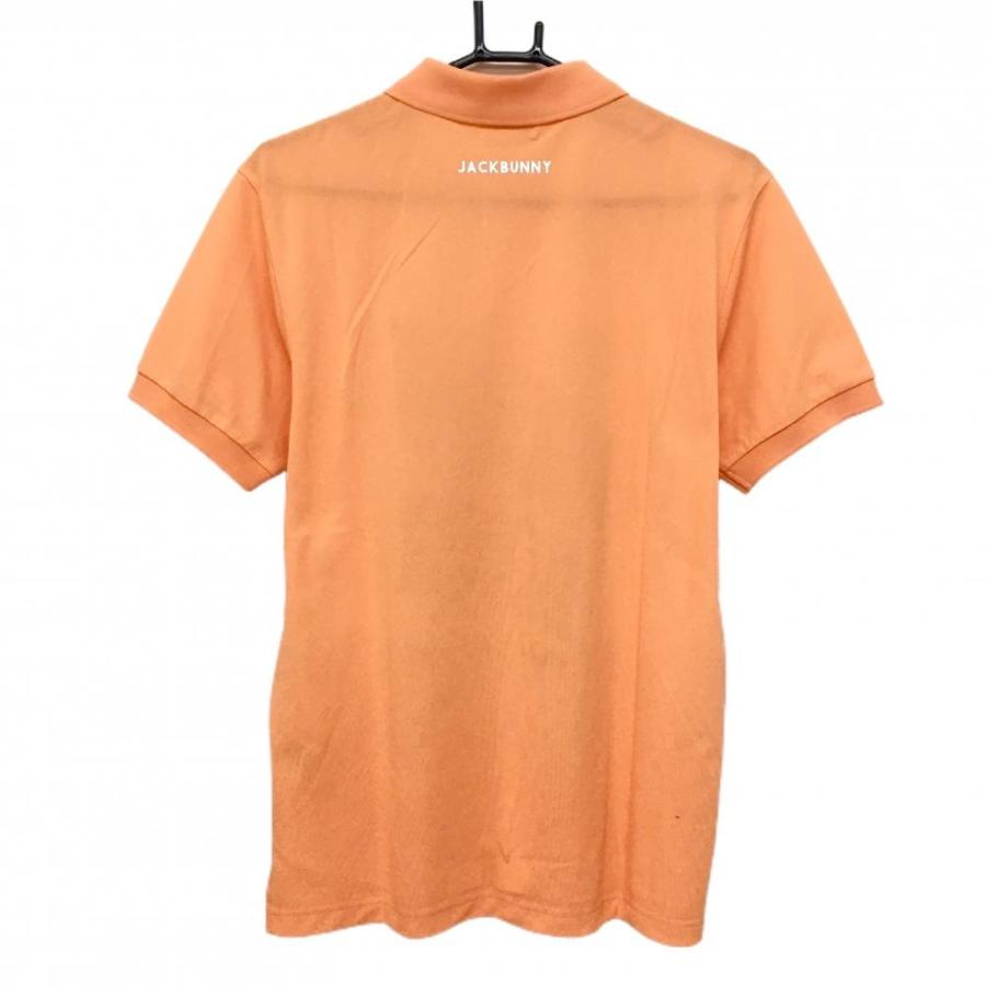 Jack Bunny!! ジャックバニー 半袖ポロシャツ オレンジ×白
