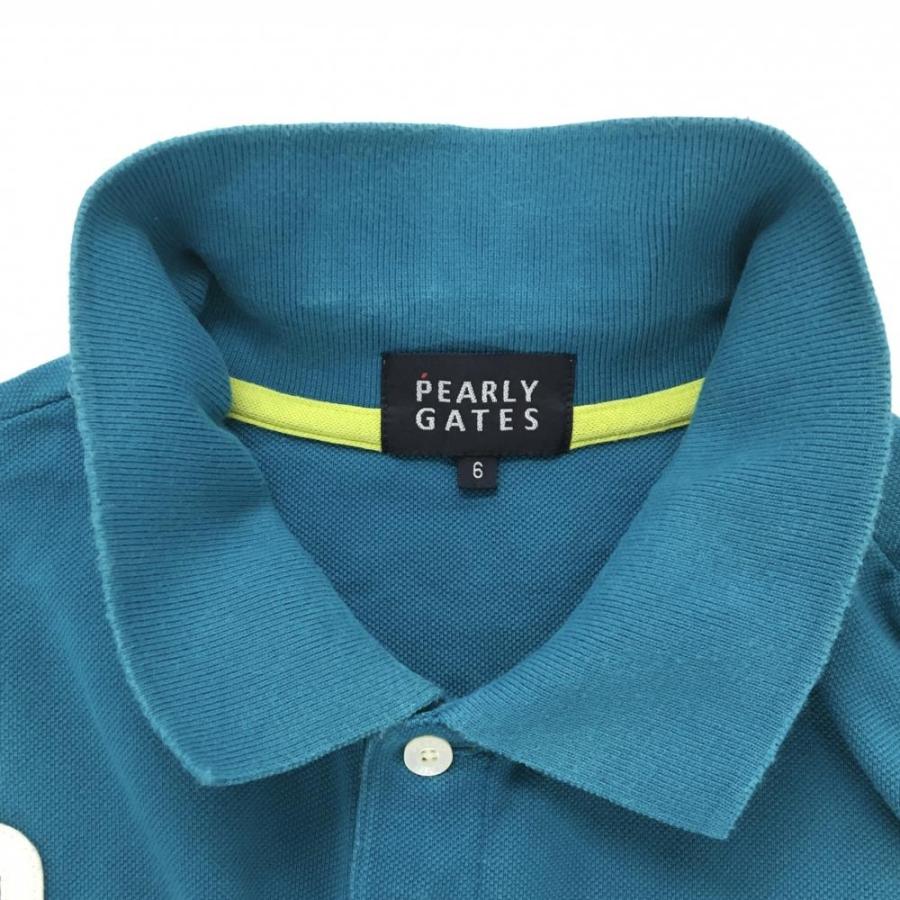PEARLY GATES（パーリーゲイツ） 半袖ポロシャツ ブルーグリーン 