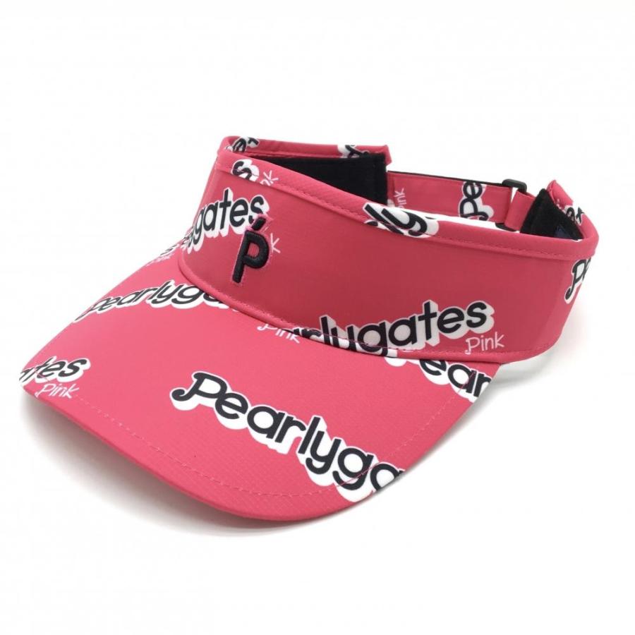 【美品】PEARLY GATES サンバイザー ピンク 30周年記念モデル PEARLY GATES（パーリーゲイツ） 【超美品】パーリーゲイツ サン