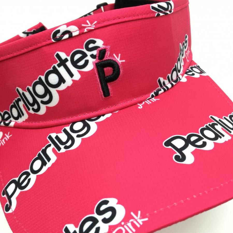 【美品】PEARLY GATES サンバイザー ピンク 30周年記念モデル PEARLY GATES（パーリーゲイツ） 【超美品】パーリーゲイツ サン