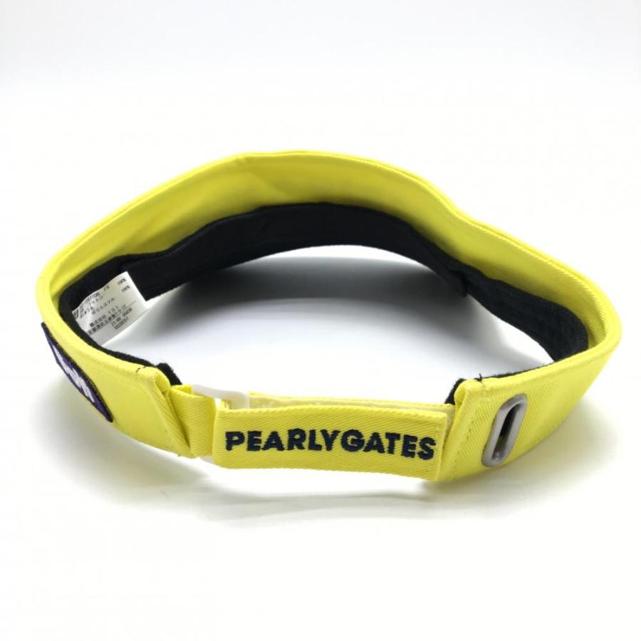 PEARLY GATES 【超美品】パーリーゲイツ サンバイザー イエロー