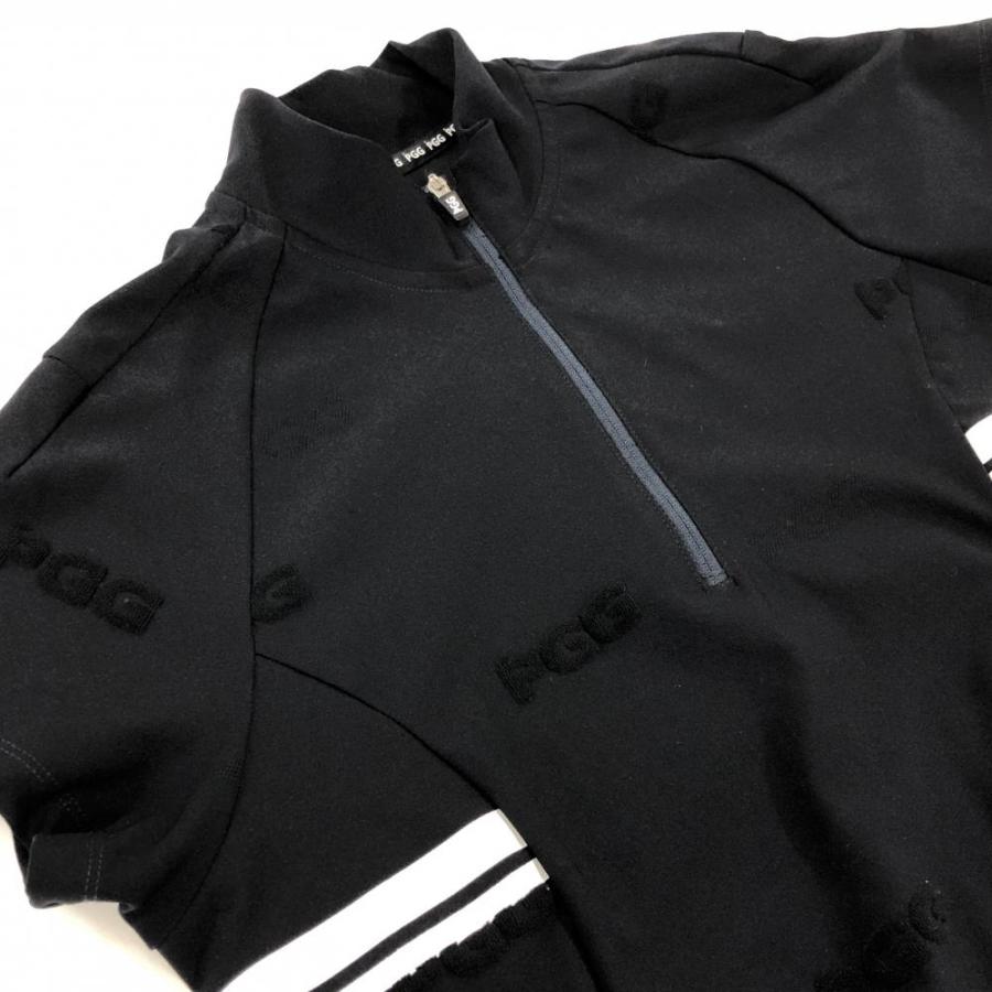 PGG 【超美品】PGGパーリーゲイツ 半袖ハイネックワンピース ダーク