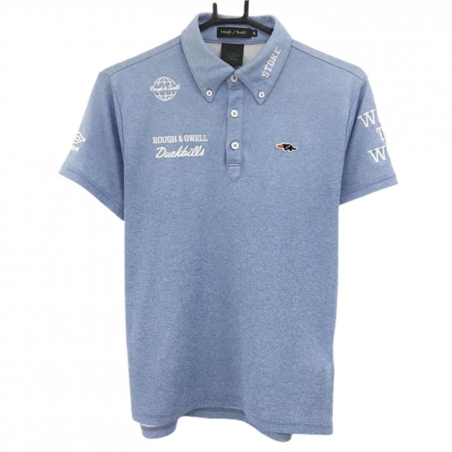 サイズ：M ROUGH&amp;SWELL ラフアンドスウェル UMBRO 半袖ポロシャツ  ホワイト系 [240101453887] ゴルフウェア メンズ ストスト サイズ：M ROUGH&SWELL ラフアンドスウェル UMBRO 半袖