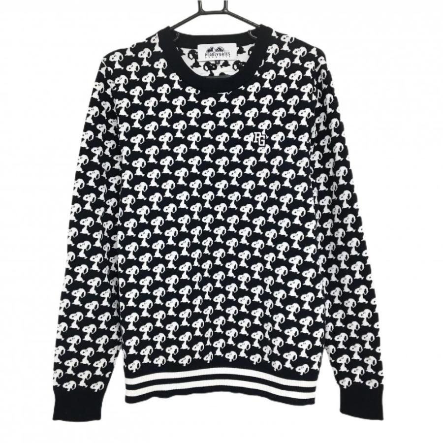 PEARLY GATES 【超美品】パーリーゲイツ×PEANUTS セーター ネイビー×白  