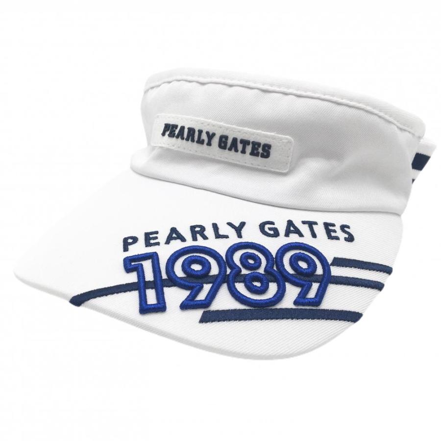 新品タグ付き　ホワイトバイザー PEARLY GATES（パーリーゲイツ） 【美品】パーリーゲイツ サンバイザー