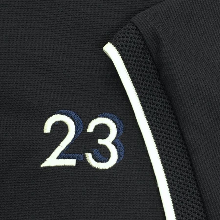 23区GOLF 【超美品】23区ゴルフ 半袖ポロシャツ ネイビー×白 ロゴ