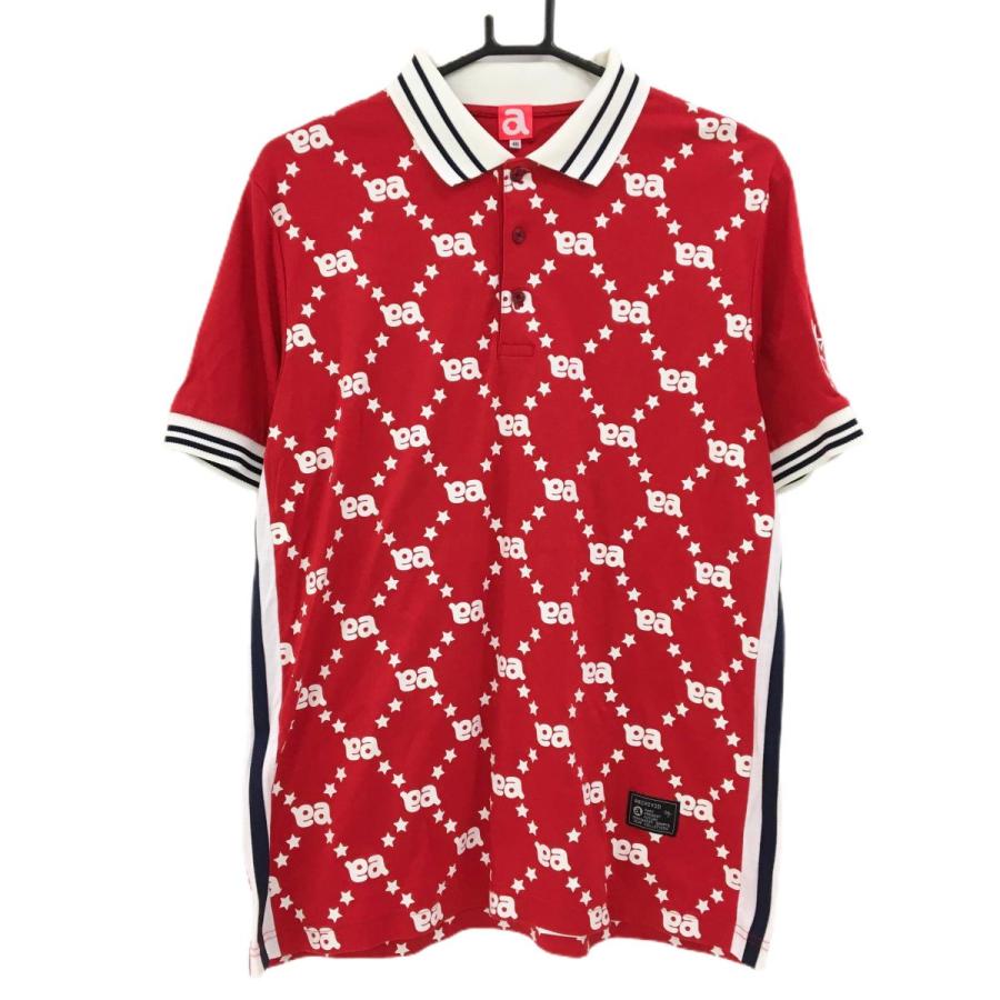 archivio（アルチビオ） 【美品】アルチビオ 半袖ポロシャツ レッド×白
