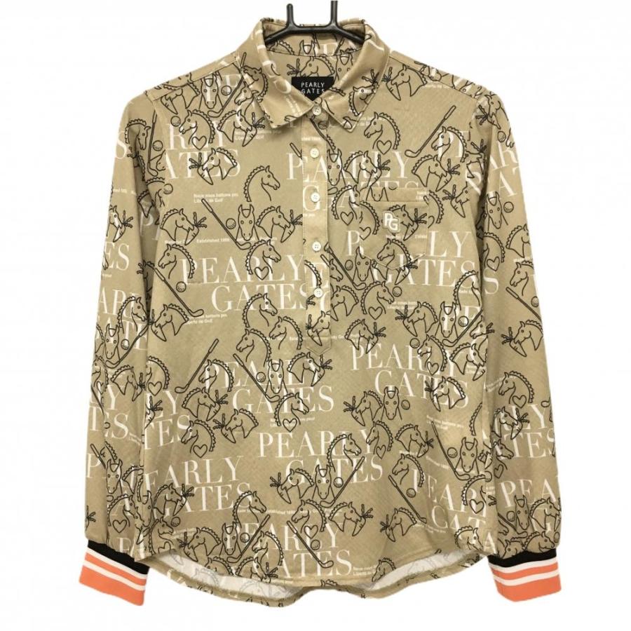 PEARLY GATES ゴルフウェア PEARLY GATES パーリーゲイツ ニットセーター ボーダー柄 カーキ