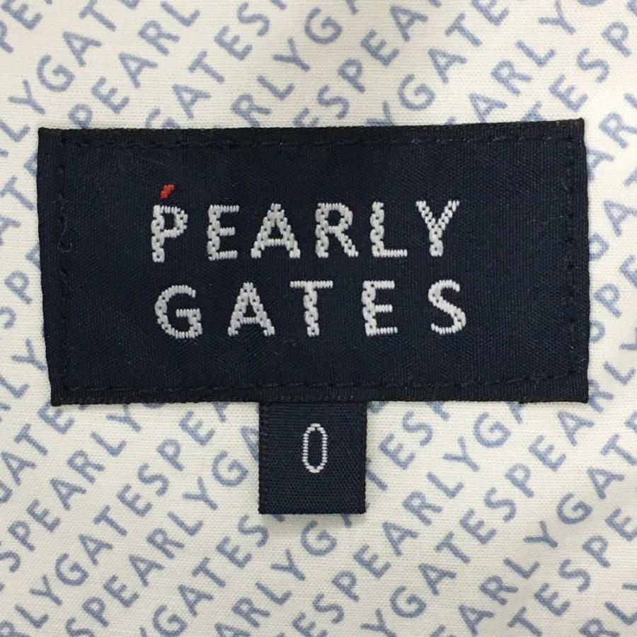 【新品】パーリーゲイツ スカート 白×ダークネイビー ゼブラ柄 ビッグロゴプリント  レディース 0(S) ゴルフウェア PEARLY GATES_5