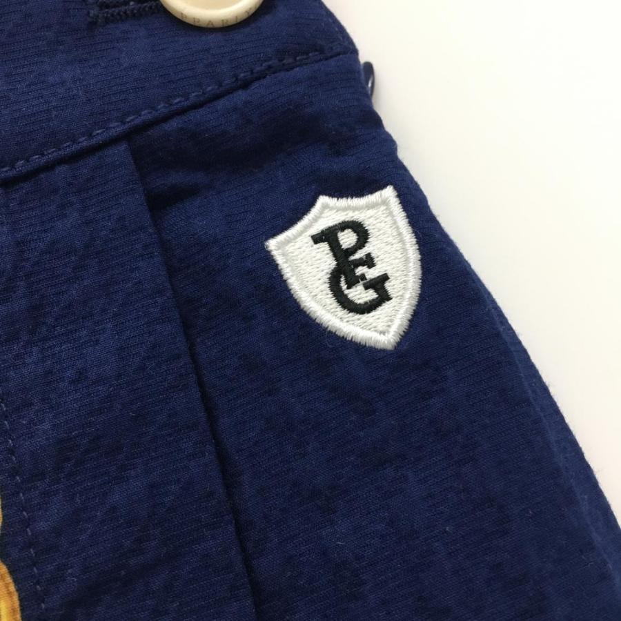 新品】パーリーゲイツ スカート ネイビー×ゴールド チェーン柄