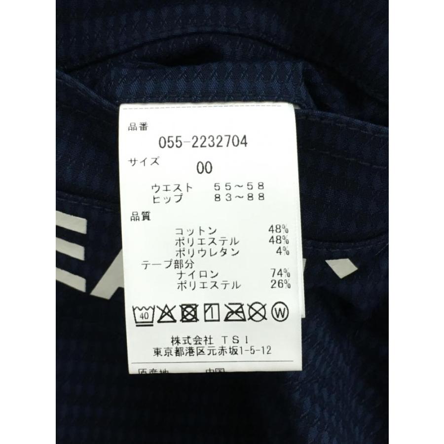 【新品】パーリーゲイツ ショートパンツ ネイビー×ダークネイビー 総柄織生地 レディース 00(XS) ゴルフウェア PEARLY GATESの画像