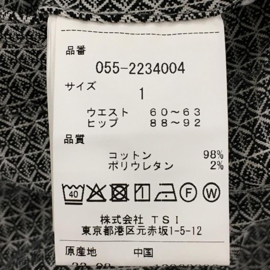 【新品】パーリーゲイツ スカート 黒×白 総柄 ロゴ刺しゅう レディース 1(M) ゴルフウェア PEARLY GATESの画像