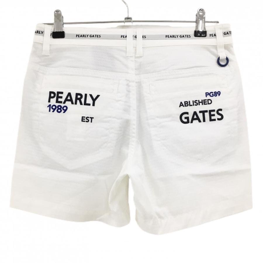 PEARLY GATES 【新品】パーリーゲイツ ショートパンツ 白×グレー 総柄