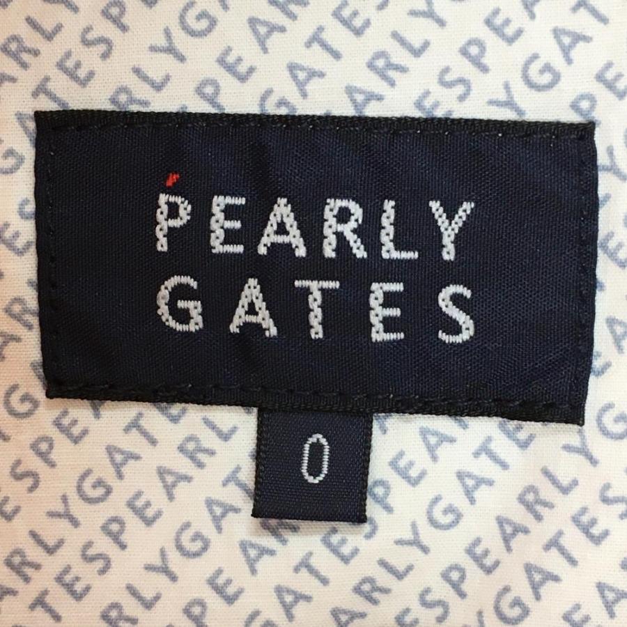 【新品】パーリーゲイツ ショートパンツ オレンジ×ネイビー ロゴ刺しゅう ストレッチ レディース 0(S) ゴルフウェア PEARLY GATESの画像