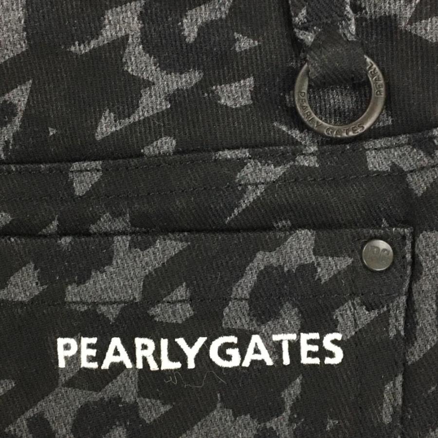 【新品】パーリーゲイツ スカート グレー×黒 千鳥柄 レオパード ストレッチ レディース 00(XS) ゴルフウェア PEARLY GATESの画像