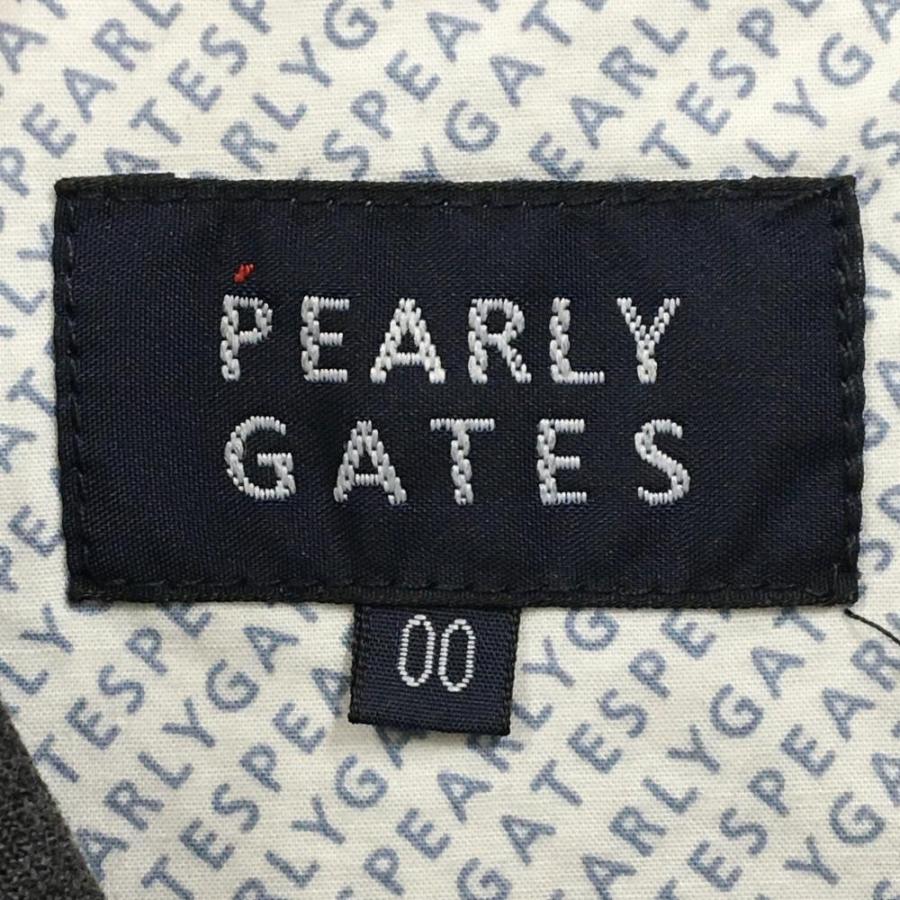 【新品】パーリーゲイツ スカート グレー×黒 千鳥柄 レオパード ストレッチ レディース 00(XS) ゴルフウェア PEARLY GATESの画像