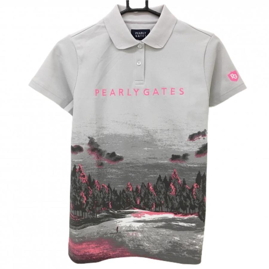 PEARLY GATES レディース　ポロシャツ グレー 1 PEARLY GATES（パーリーゲイツ） 【新品】パーリーゲイツ 半袖