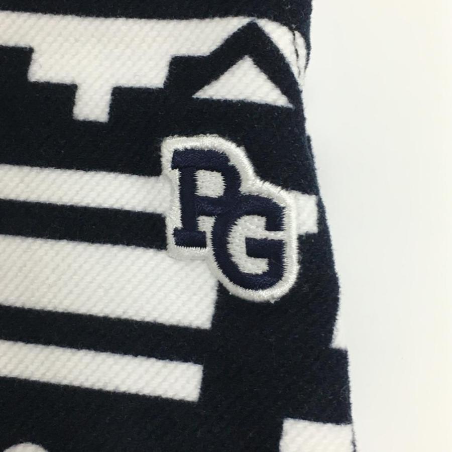 【新品】パーリーゲイツ スカート ダークネイビー×白 総柄 フリンジ ストレッチ レディース 00(XS) ゴルフウェア PEARLY GATESの画像