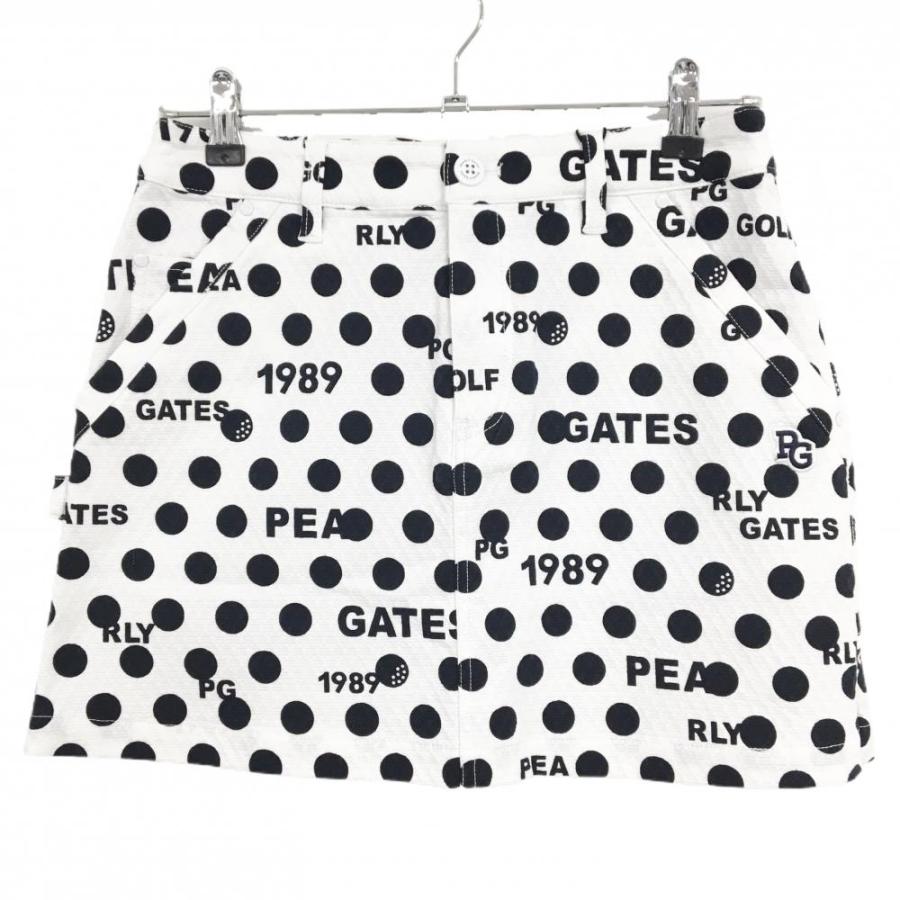 パーリーゲイツ ロゴ　スカート　黒 サイズ：00 PEARLY GATES パーリーゲイツ 良い ストレッチスカート
