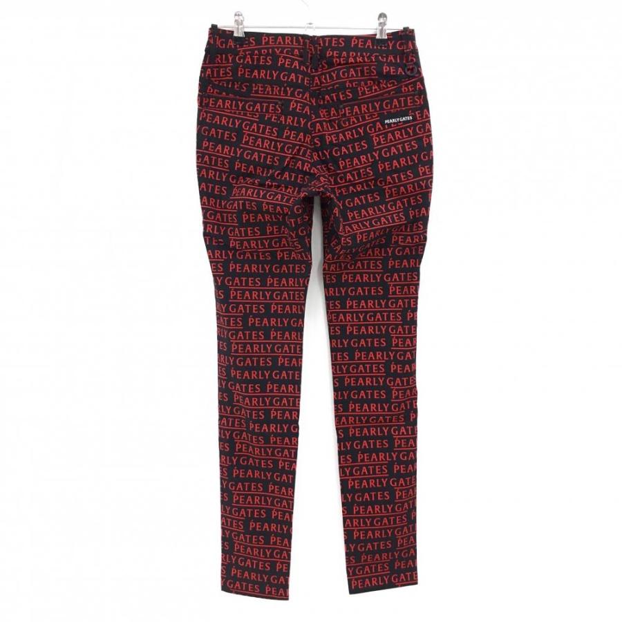 新品タグ付 パーリーゲイツ 総柄パンツ サイズ1 黒　ゴルフ映え確実の一着です 新品タグ付 パーリーゲイツ 総柄パンツ サイズ1 黒 ゴルフ映え