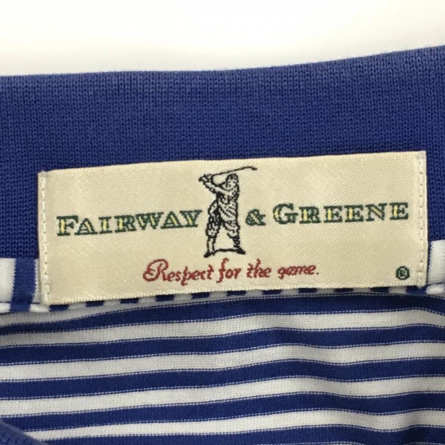 未使用　スコッティキャメロン　青と白のストライプ ポロシャツ　サークルT 未使用 スコッティキャメロン 青と白のストライプ ポロシャツ