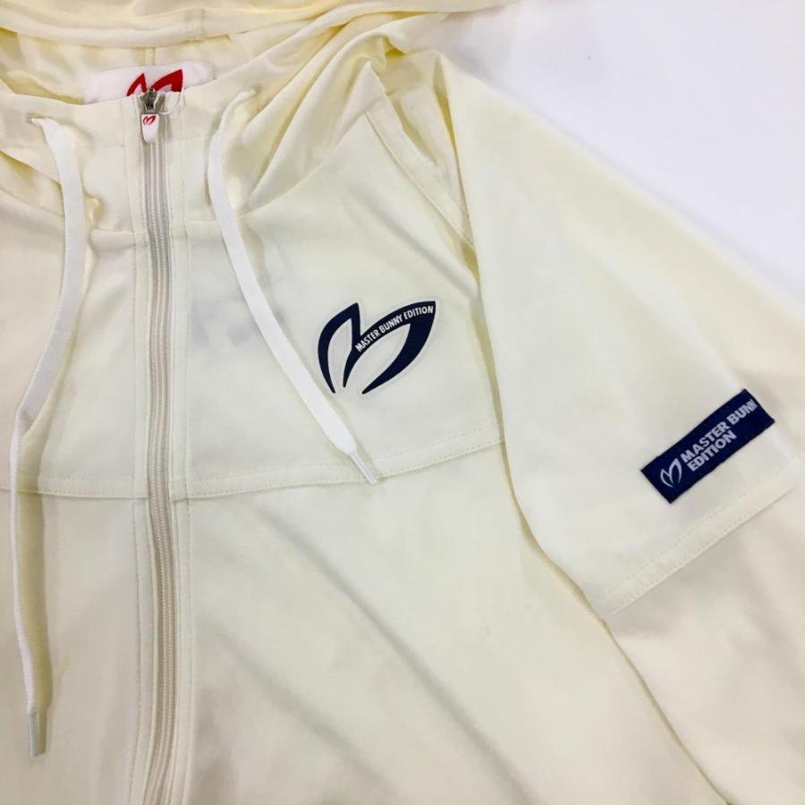 マスターバニー★レディースパーカーサイズ1 マスターバニー MB 裾ロゴデザイン裏起毛パーカー レディースゴルフ