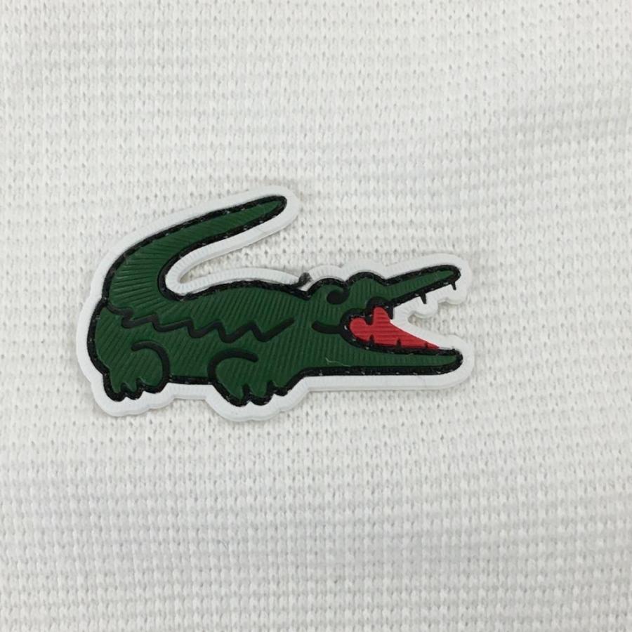 LACOSTE 【超美品】ラコステスポーツ 半袖ポロシャツ 白×ブルー
