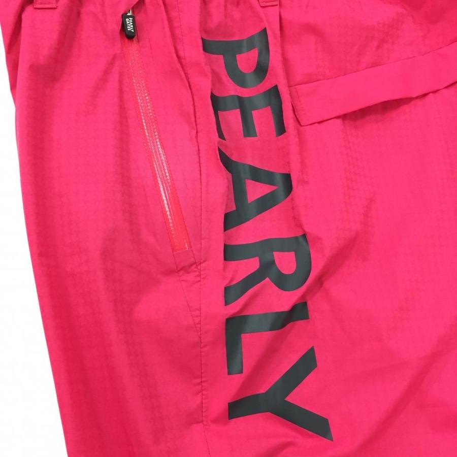 パーリーゲイツレディースレインパンツ 新品】パーリーゲイツ レインパンツ ピンク×ネイビー 地模様
