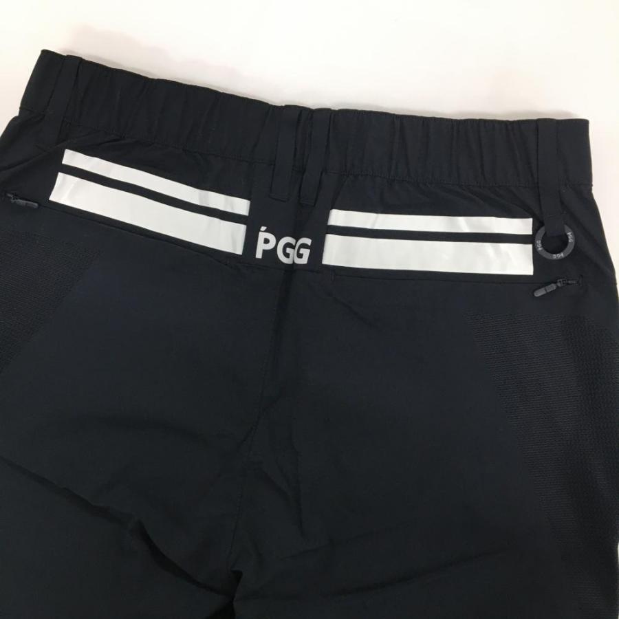 PGG パーリーゲイツ ウエストゴム ストレッチ ゴルフパンツ S 春夏 PGG 【新品】PGGパーリーゲイツ パンツ ダークネイビー×白 ウエスト