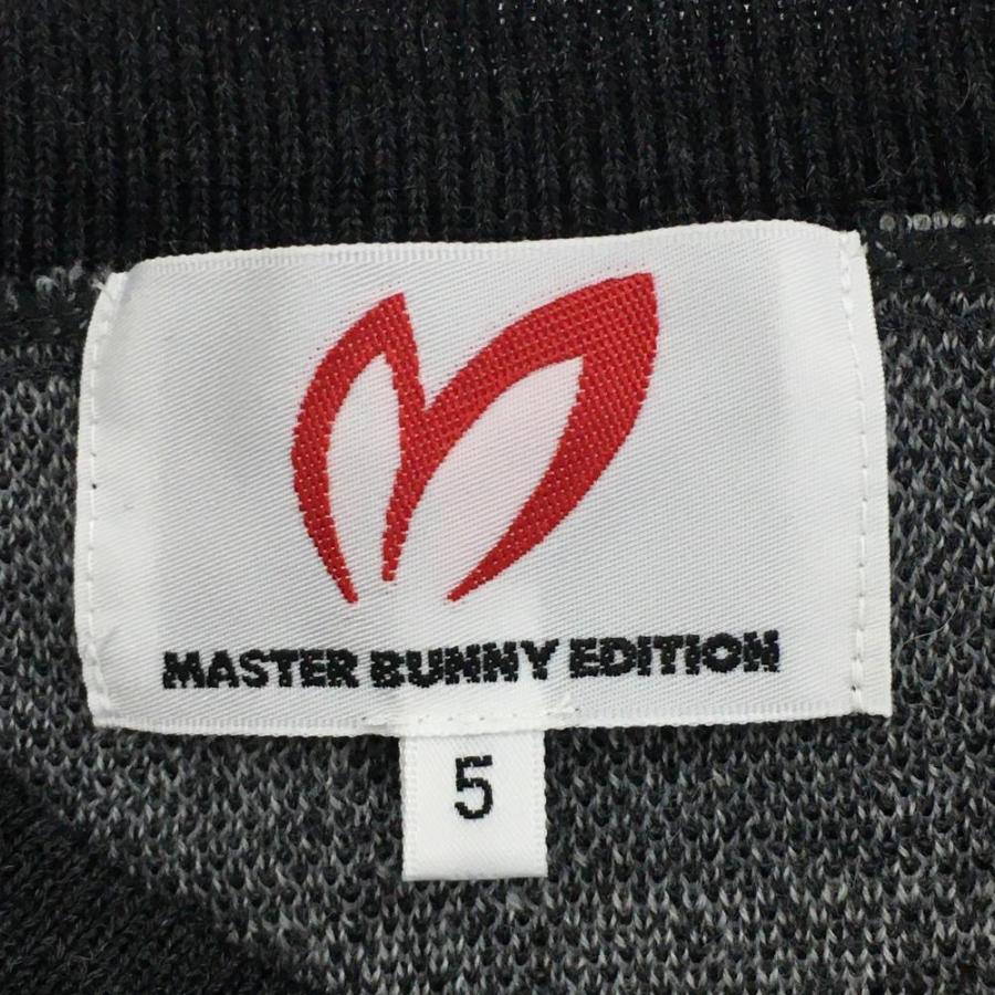 【超美品】マスターバニー×LOONEY TUNES セーター 杢グレー×白 メンズ 5(L) ゴルフウェア 2023年モデル MASTER BUNNY EDITIONの画像