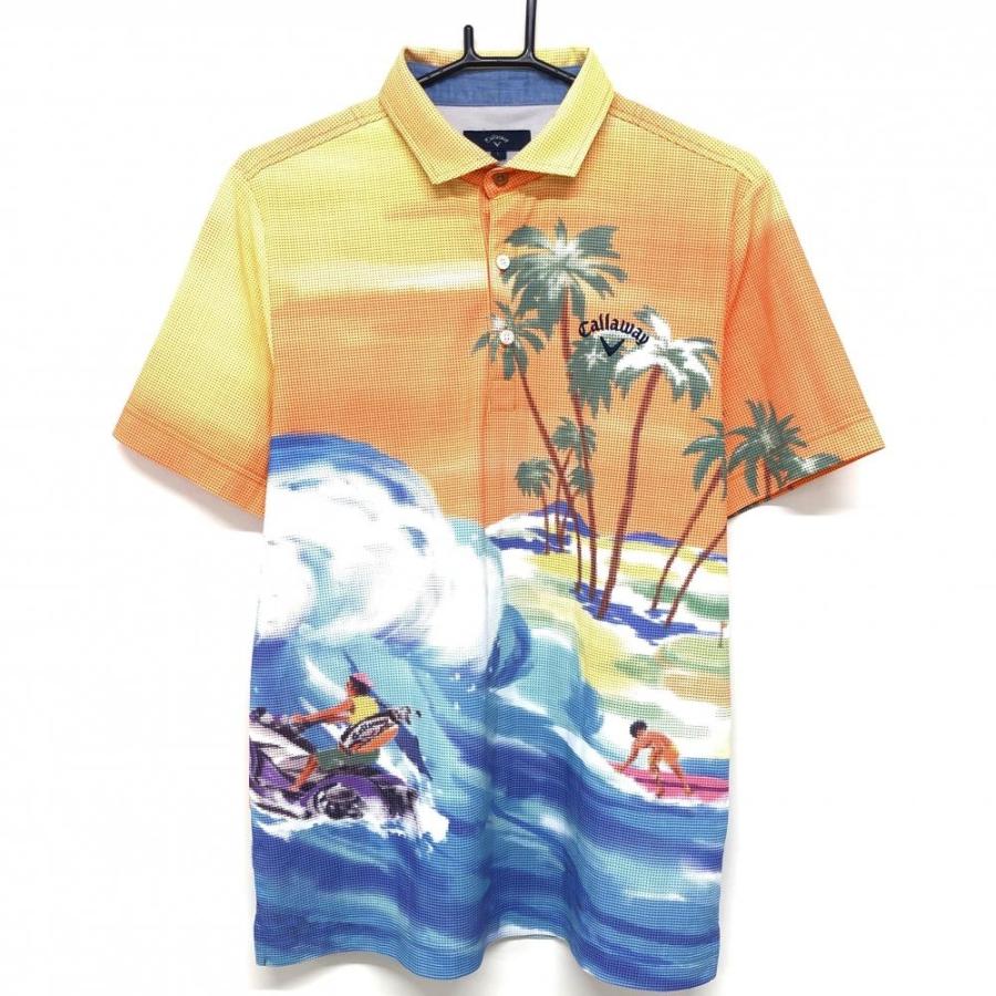 Callaway 【超美品】キャロウェイ 半袖ポロシャツ マルチカラー